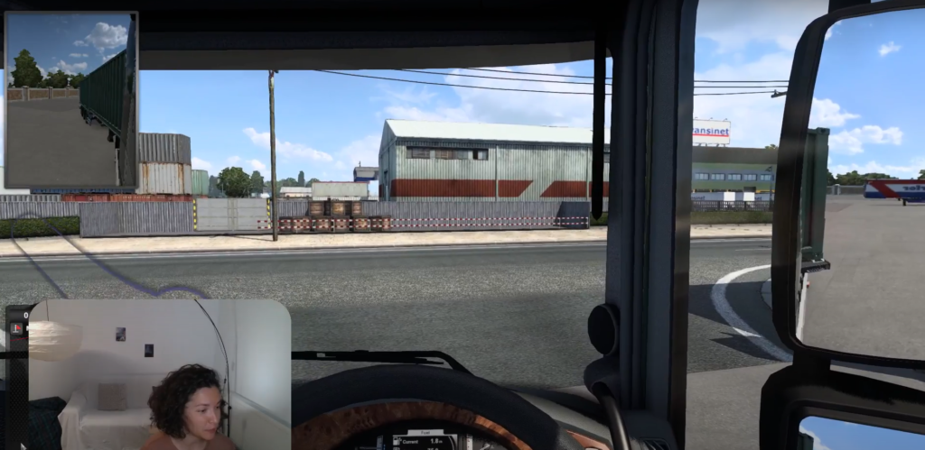 Game Shot Sim Game Euro Truck Driving