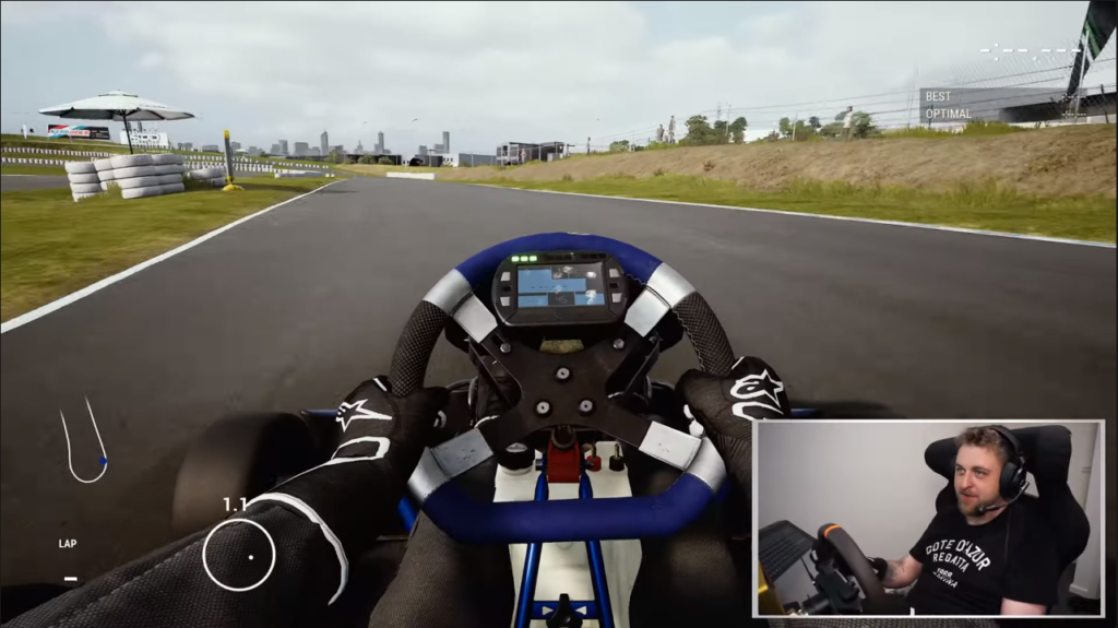 Ο Nick grabau κάνει sim racing στο kraft kraft στο youtube