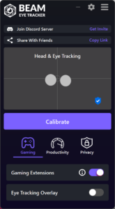 Beam Eye Tracker - UI