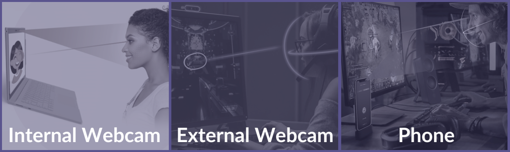 Internal - External - Webcam Support - Phone Camera Support